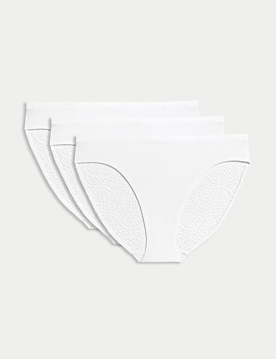 3pk Body Soft&trade; High Leg Knickers