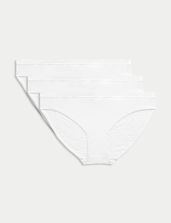 3pk Body Soft&trade; Lace Bikini Knickers