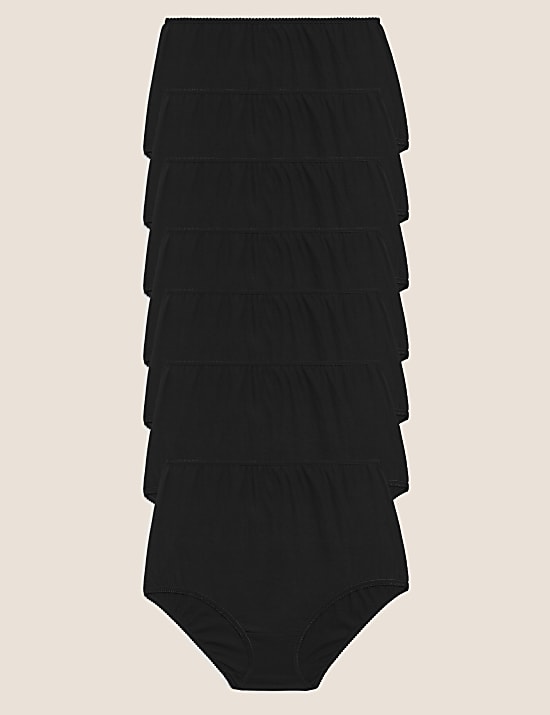 7pk Pure Cotton High Rise Full Briefs