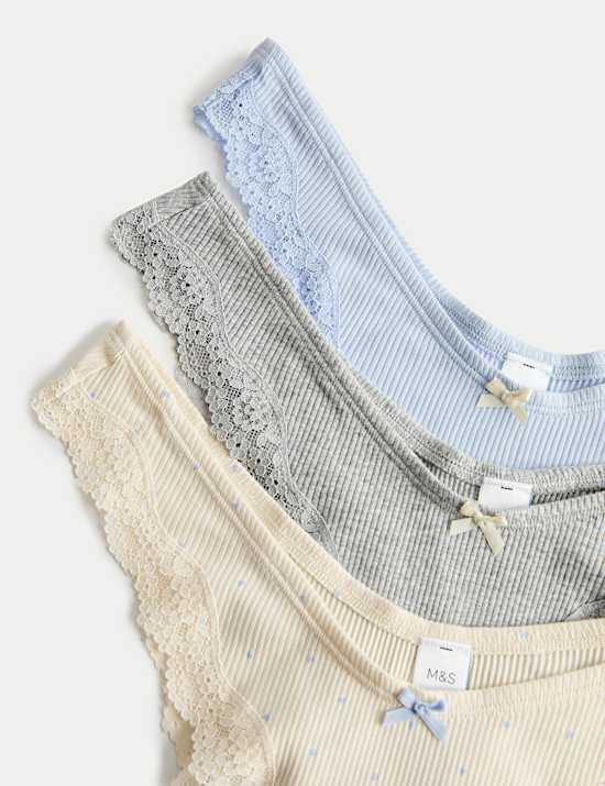 3 Pack Cotton Rich Rib Miami Knickers