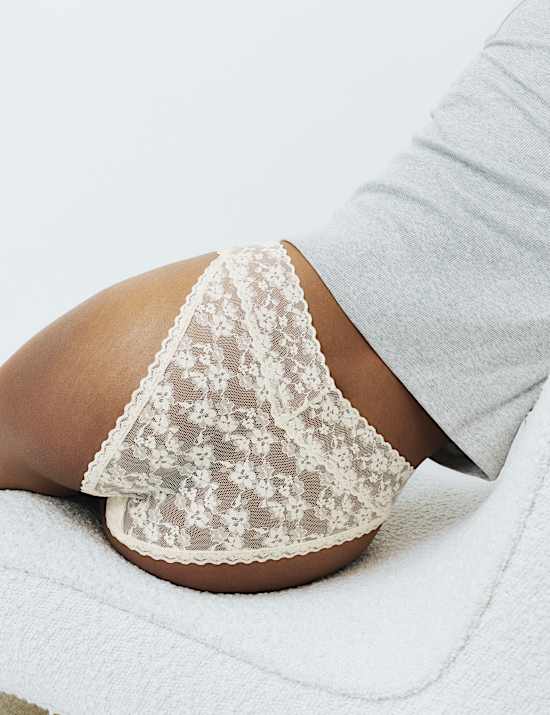 3pk Floral Lace Miami Knickers