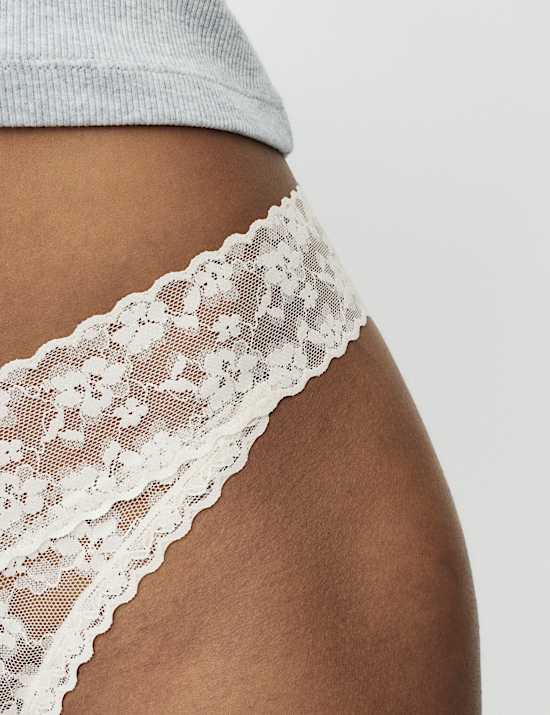 3pk Floral Lace Miami Knickers