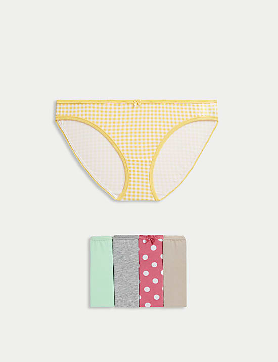 5pk Cotton Lycra™ Bikini Knickers