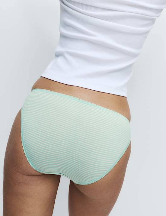 5pk Cotton Lycra&trade; Bikini Knickers