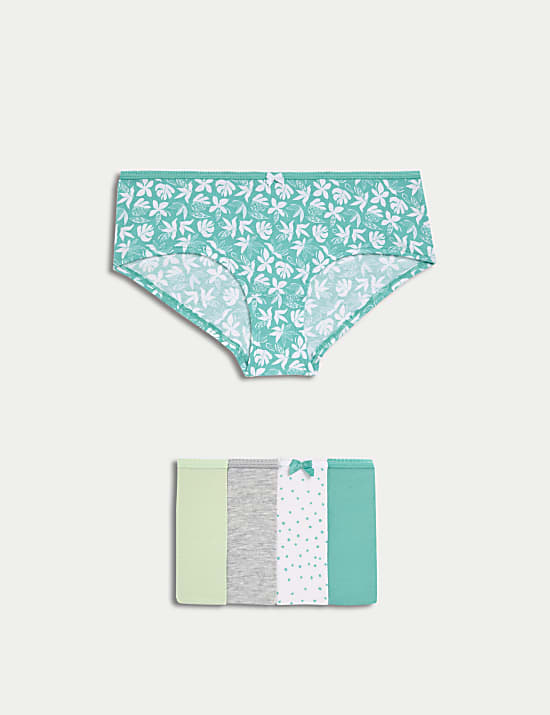Pack 5 Cotton Mix Knickers