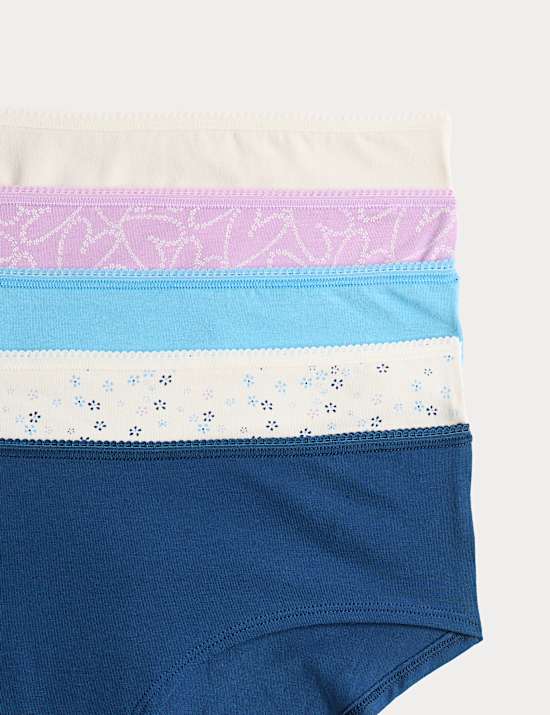 5pk Cotton Lycra&trade; Low Rise Shorts