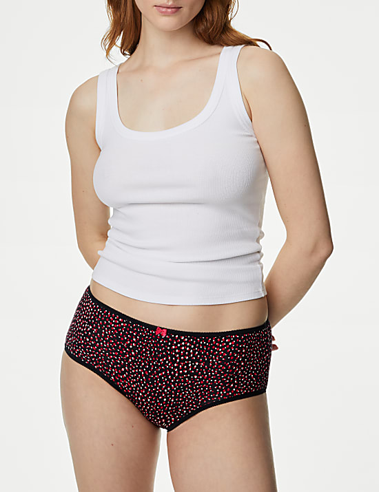 5pk Cotton Lycra&trade; High Rise Shorts