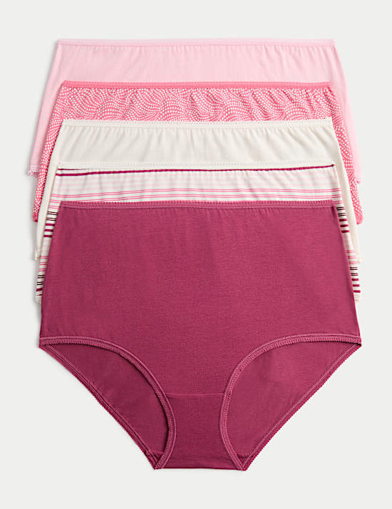 5pk Cotton Lycra&trade; Full Briefs