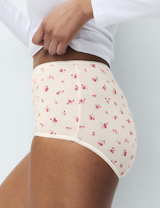 5pk Cotton Lycra&trade; Full Briefs