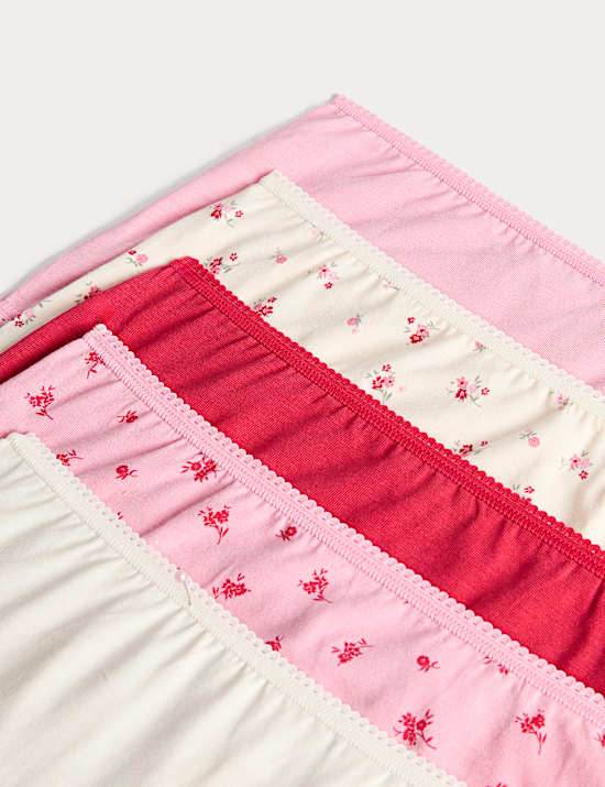 5pk Cotton Lycra&trade; Full Briefs