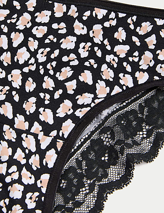 Brazyliany z nadrukiem z mieszanki z przewagą bawełny 5 par