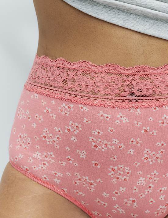 5pk Cotton Rich Printed Full Briefs