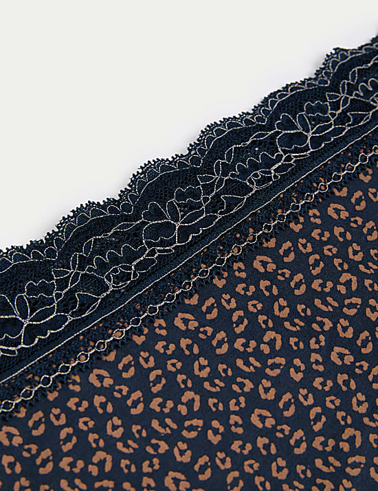 Pack de 5 braguitas altas de algodón estampadas