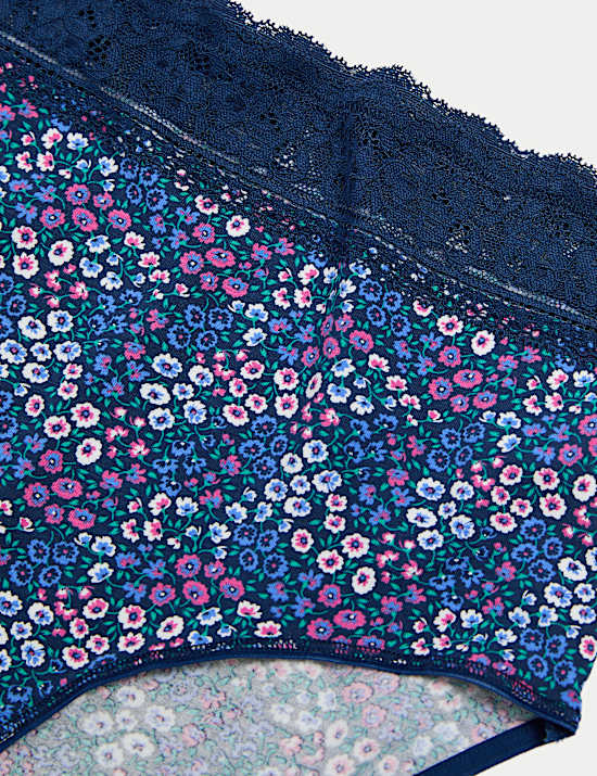 5pk Cotton Rich Printed Full Briefs