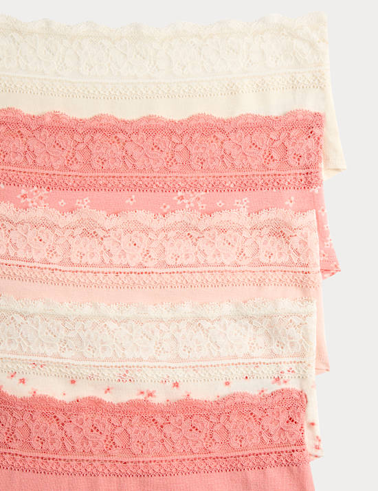 5pk Cotton Rich Printed Low Rise Shorts