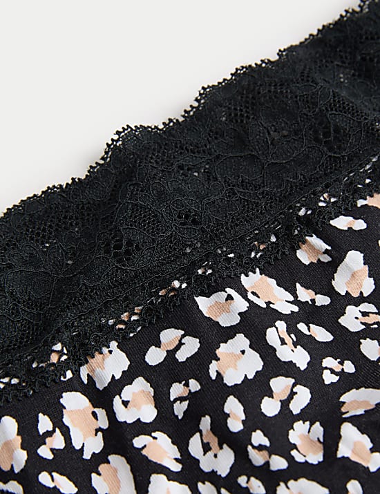 5pk Cotton Rich Printed Low Rise Shorts