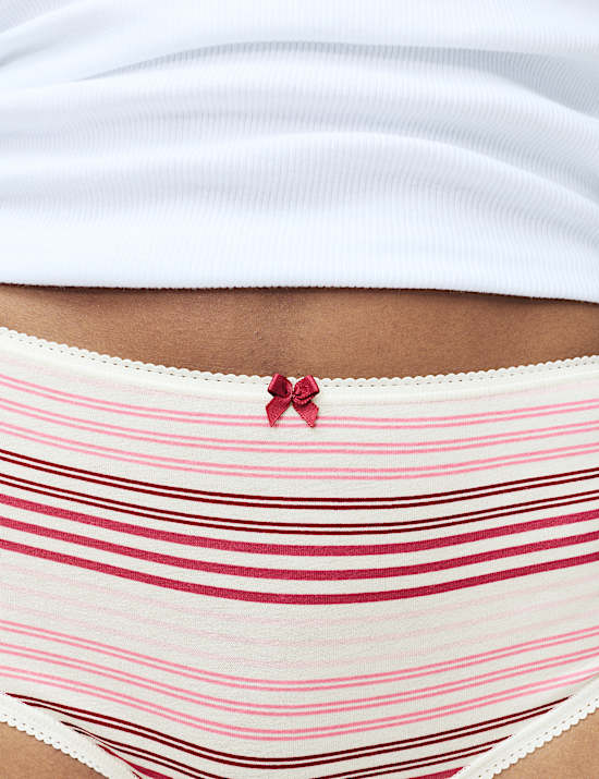 5pk Cotton Lycra™ Printed High Rise Shorts