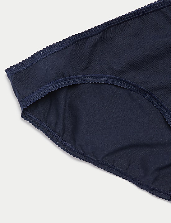 5pk Cotton Lycra™ Printed Bikini Knickers