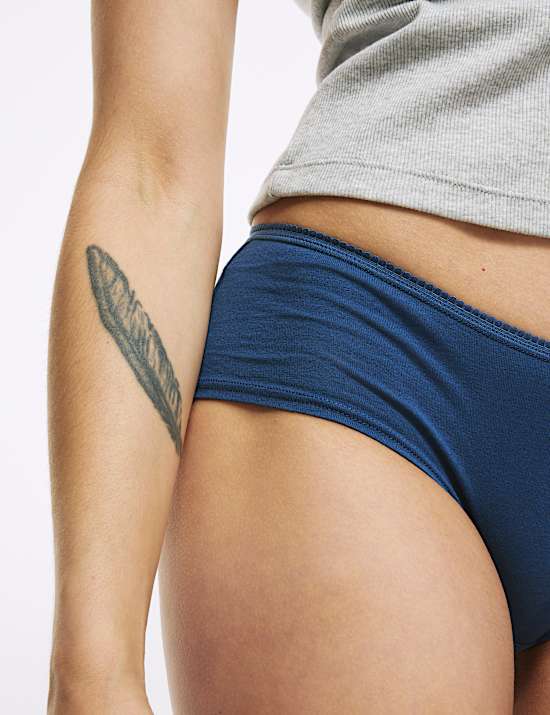 5pk Cotton Lycra™ Printed Low Rise Shorts