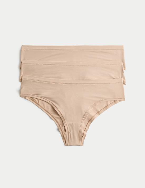 3 Pack Flexifit&trade; Modal Rich Hipster Knickers