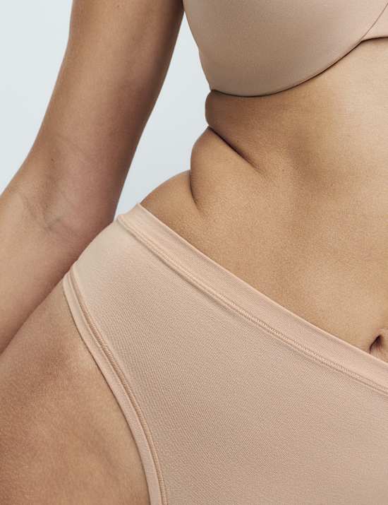 Pack de 3 tangas de cintura alta en modal Flexifit&trade;