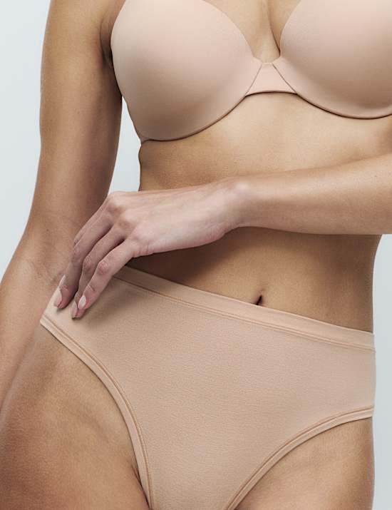 3pk Flexifit&trade; Modal High Waisted Thongs