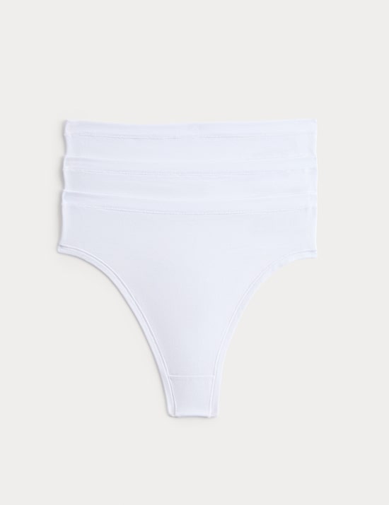 3pk Flexifit&trade; Modal High Waisted Thongs