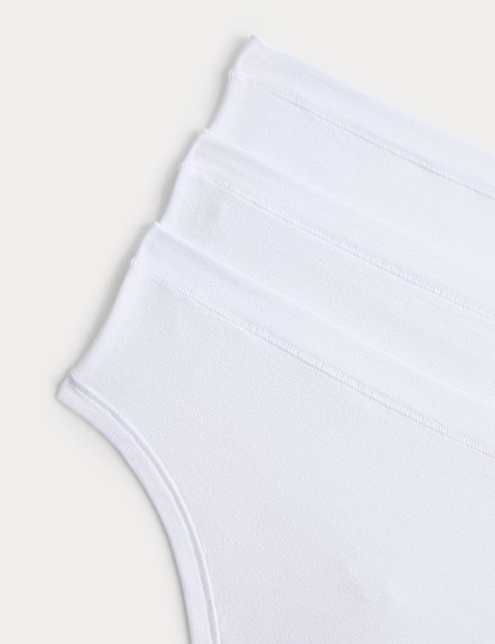 3pk Flexifit&trade; Modal High Waisted Thongs