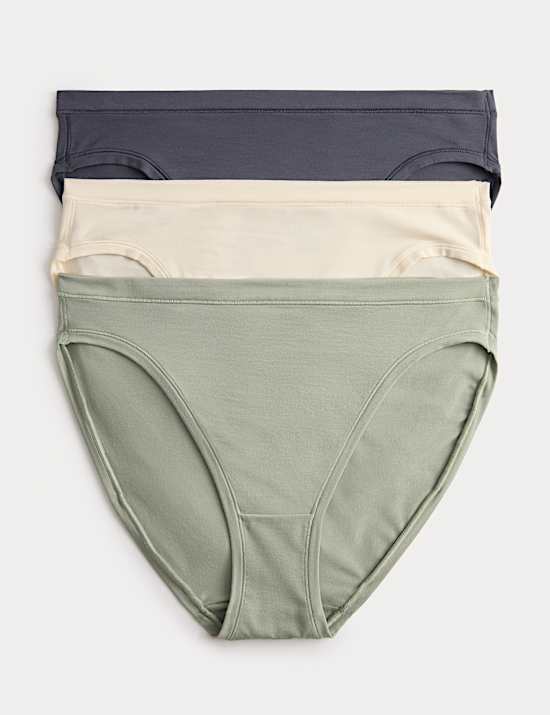 3pk Flexifit™ Modal High Leg Knickers