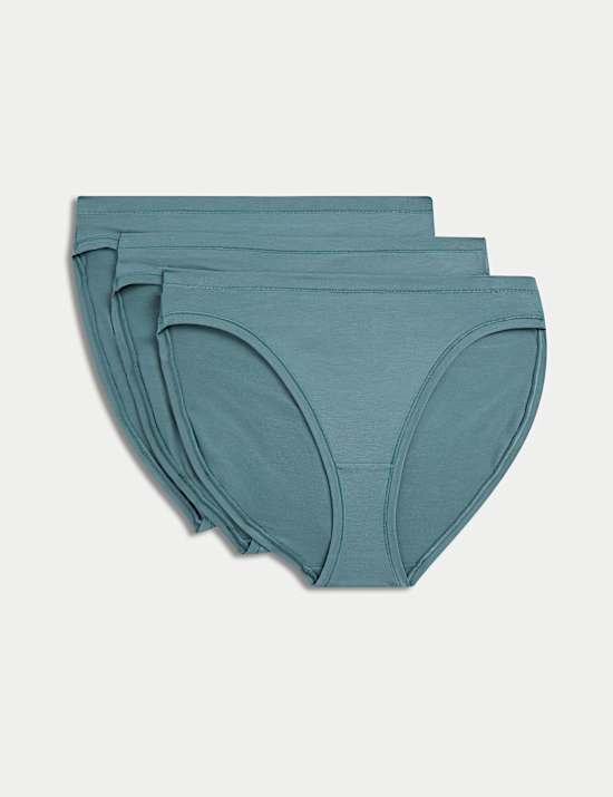 3pk Flexifit™ Modal High Leg Knickers