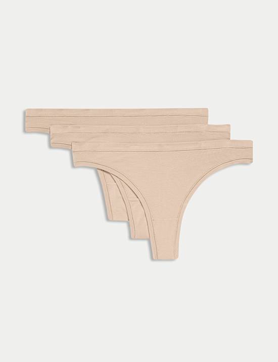 3pk Flexifit™ Modal Thongs