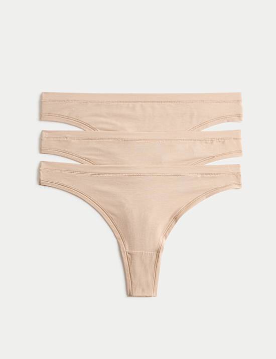 3pk Flexifit&trade; Modal Thongs