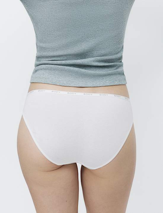 5pk Cotton Rich Mid Rise Bikini Knickers