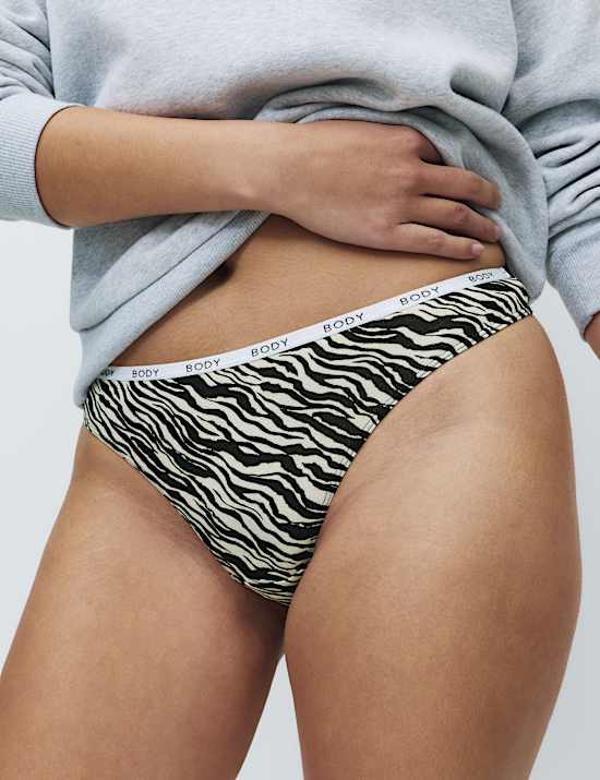 4pk Cotton Rich Thongs