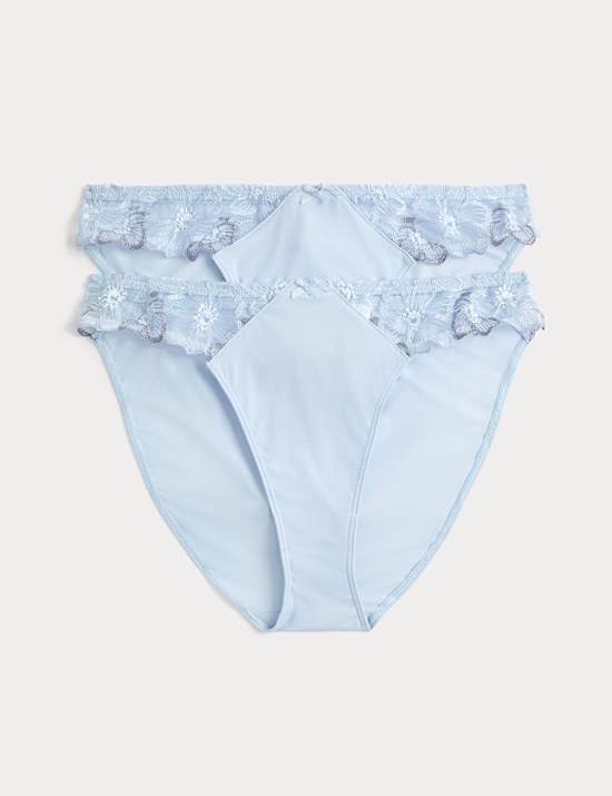 Set van 2 hoog uitgesneden slips Embrace