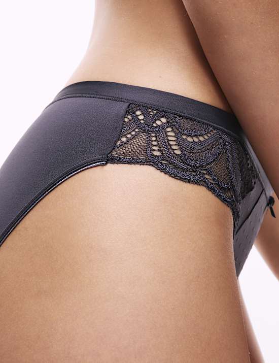 Lot de 3 culottes bikini ornées de dentelle Amelia