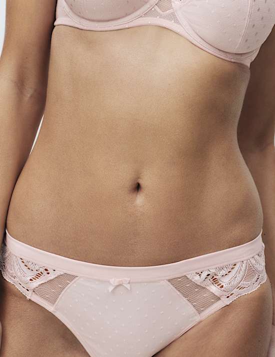 Pack de 3 braguitas bikini Amelia con encaje