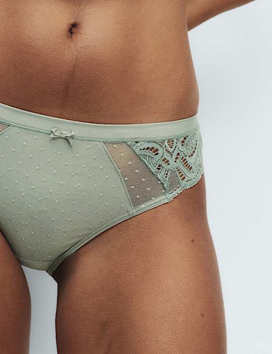 3pk Amelia Lace Bikini Knickers