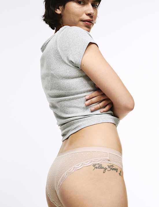 Lot de 3 tangas Amelia en dentelle