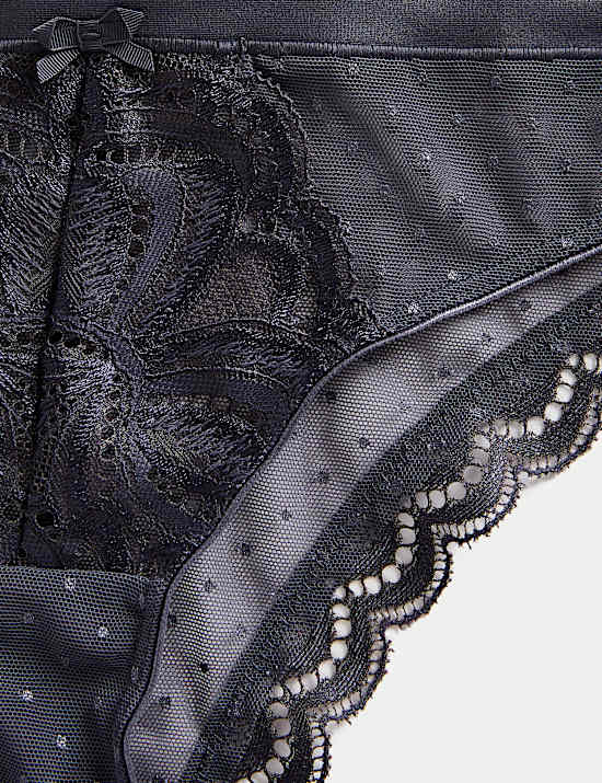 3pk Amelia Lace Brazilian Knickers