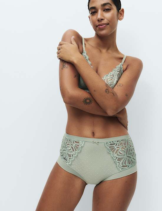 3pk Amelia Lace High Rise Shorts