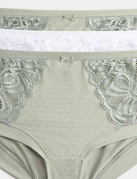 3pk Amelia Lace High Rise Shorts