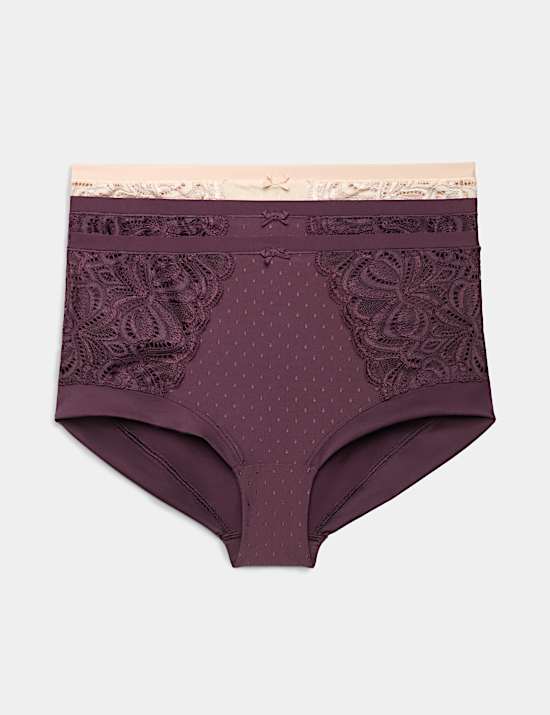 3pk Amelia Lace High Rise Shorts