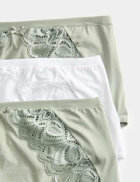 3pk Amelia Lace Full Briefs