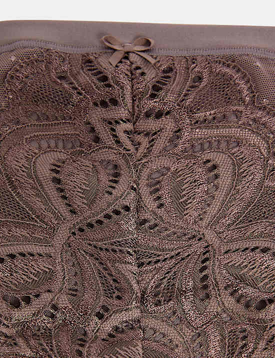 3pk Amelia Lace High Leg Knickers