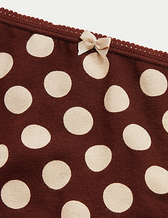 5pk Cotton Lycra® High Leg Knickers