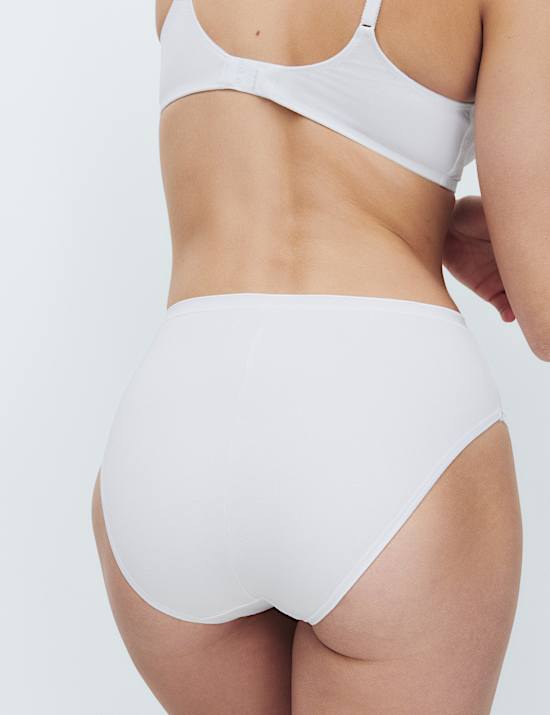 Lot de 2 culottes sculptantes en coton et dentelle Amelia