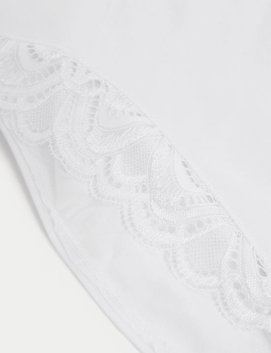 Lot de 2 culottes sculptantes en coton et dentelle Amelia