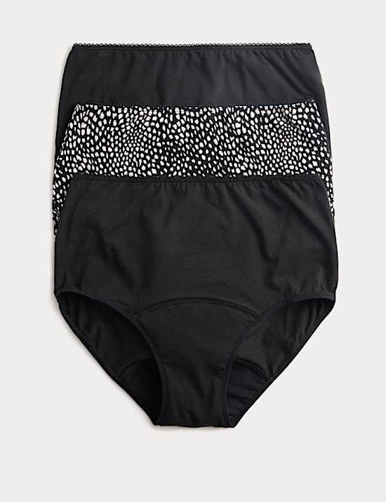 3pk Heavy Absorbency Period Full Briefs