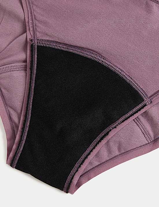Lot de 3 culottes menstruelles coupe échancrée ultra-absorbantes